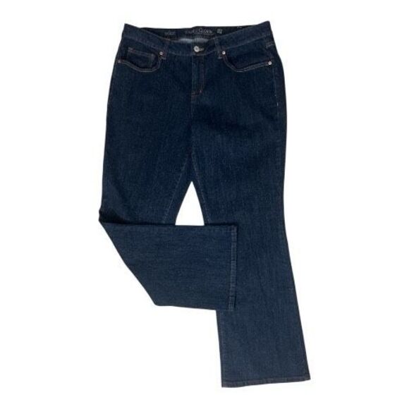 Faded Glory Women Blue Denim Bootcut Jeans Plus Size 18P Organic Cotton Stretch - Picture 14 of 14